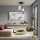 Pendule, Lustre suspendate - Lustra moderna cu 3 pendule LED Bianca