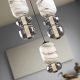 Pendule, Lustre suspendate - Lustra moderna cu 3 pendule LED Bianca