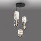 Pendule, Lustre suspendate - Lustra moderna cu 3 pendule LED Bianca