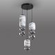 Pendule, Lustre suspendate - Lustra moderna cu 3 pendule LED Bianca
