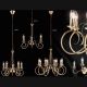 Candelabre, Lustre - Candelabru 8 brate alama antica TRUNCATUS