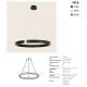 Pendule, Lustre suspendate - Lustra LED circulara iluminat sus si jos PICO bej 80cm
