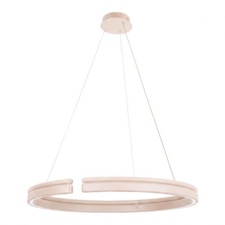 Pendule, Lustre suspendate - Lustra LED circulara iluminat sus si jos PICO bej 80cm
