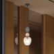 Pendule, Lustre suspendate - Lustra, Pendul din ceramica si sticla Nibia