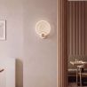 Aplica LED circulara iluminat ambiental POLA alb/ auriu