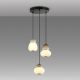 Pendule, Lustre suspendate - Lustra cu pendule LED din ceramica si sticla Mirta