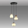 Lustra cu pendule LED din ceramica si sticla Mirta