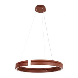 Pendule, Lustre suspendate - Lustra LED circulara iluminat sus si jos PICO maro 60cm