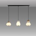 Lustra cu pendule LED din ceramica si sticla Mirta