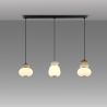 Lustra cu pendule LED din ceramica si sticla Mirta