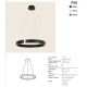 Pendule, Lustre suspendate - Lustra LED circulara iluminat sus si jos PICO bej 60cm