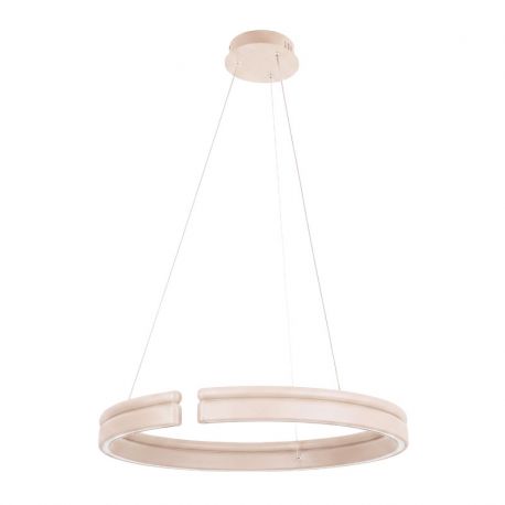 Pendule, Lustre suspendate - Lustra LED circulara iluminat sus si jos PICO bej 60cm