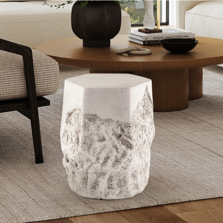 Masute Living - Masuta laterala cu textura de ciment Atica
