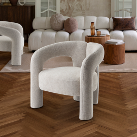 Fotolii - Fotoliu LUX modern cu tesatura ecru Jana