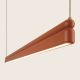 Pendule, Lustre suspendate - Lustra LED liniara iluminat sus si jos PICO maro