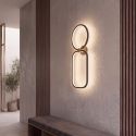 Aplica LED iluminat ambiental POLA negru/ auriu