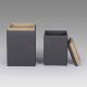 Banchete-Tabureti - Set 2 tabureti cu sezut reversibil / tava Nero