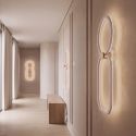 Aplica LED iluminat ambiental POLA alb/ auriu