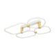 Lustre aplicate - Lustra aplicata tavan LED iluminat ambiental POLA alb/ auriu