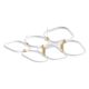 Lustre aplicate - Lustra aplicata tavan LED iluminat ambiental POLA alb/ auriu