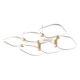 Lustre aplicate - Lustra aplicata tavan LED iluminat ambiental POLA alb/ auriu