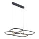 Pendule, Lustre suspendate - Lustra suspendata LED iluminat sus si jos POLA negru/ auriu