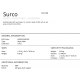 Noptiere - Noptiera din MDF cu 2 sertare Surco