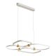 Pendule, Lustre suspendate - Lustra suspendata LED iluminat sus si jos POLA alb/ auriu