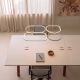 Pendule, Lustre suspendate - Lustra suspendata LED iluminat sus si jos POLA alb/ auriu