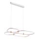 Pendule, Lustre suspendate - Lustra suspendata LED iluminat sus si jos POLA alb/ auriu
