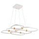 Pendule, Lustre suspendate - Lustra suspendata LED iluminat sus si jos POLA alb/ auriu