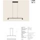 Pendule, Lustre suspendate - Lustra suspendata cu 2 spoturi LED 17W LINOR