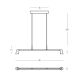 Pendule, Lustre suspendate - Lustra suspendata cu 2 spoturi LED 17W LINOR