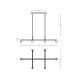Pendule, Lustre suspendate - Lustra suspendata cu 6 spoturi LED 36W LINOR