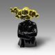 Statuete - Figurina decorativa, Bust barbat auriu cu negru Bubble Man