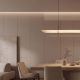Pendule, Lustre suspendate - Lustra suspendata masa sufragerie cu lumina indirecta LED SEDO