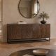 Comode - Comoda din lemn cu model 3D ZEN CIRCLE 160cm