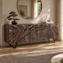 Comoda din lemn cu model 3D ZEN FLUID 175cm
