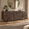 Comoda din lemn cu model 3D ZEN FLUID 175cm