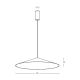 Pendule, Lustre suspendate - Lustra, Pendul LED diametru 55cm KONA KHAKI