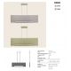 Pendule, Lustre suspendate - Lustra LED cu panou acustic ECHO gri deschis