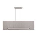 Lustra LED cu panou acustic ECHO gri deschis