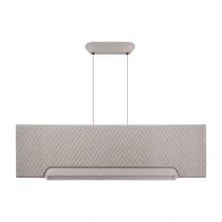 Pendule, Lustre suspendate - Lustra LED cu panou acustic ECHO gri deschis