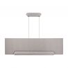Lustra LED cu panou acustic ECHO gri deschis