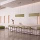 Pendule, Lustre suspendate - Lustra LED cu panou acustic ECHO verde deschis