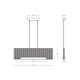 Pendule, Lustre suspendate - Lustra LED cu panou acustic ECHO verde deschis