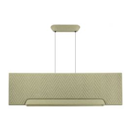 Pendule, Lustre suspendate - Lustra LED cu panou acustic ECHO verde deschis