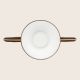 Pendule, Lustre suspendate - Lustra LED cu panou acustic ECHO maro cafeniu