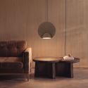 Lustra LED cu panou acustic ECHO maro cafeniu