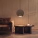 Lustra LED cu panou acustic ECHO maro cafeniu